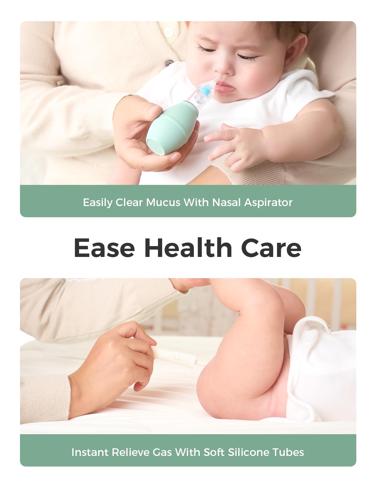 Momcozy Elite Baby Kit, Superior Baby Shower&Registry Essential Kit for Grooming & Health & Cleansing Care, Electric Nail File&Nasal Aspirator, Tummy Wrap, Thermometer, Bath Brush,Teether, Storage Bag