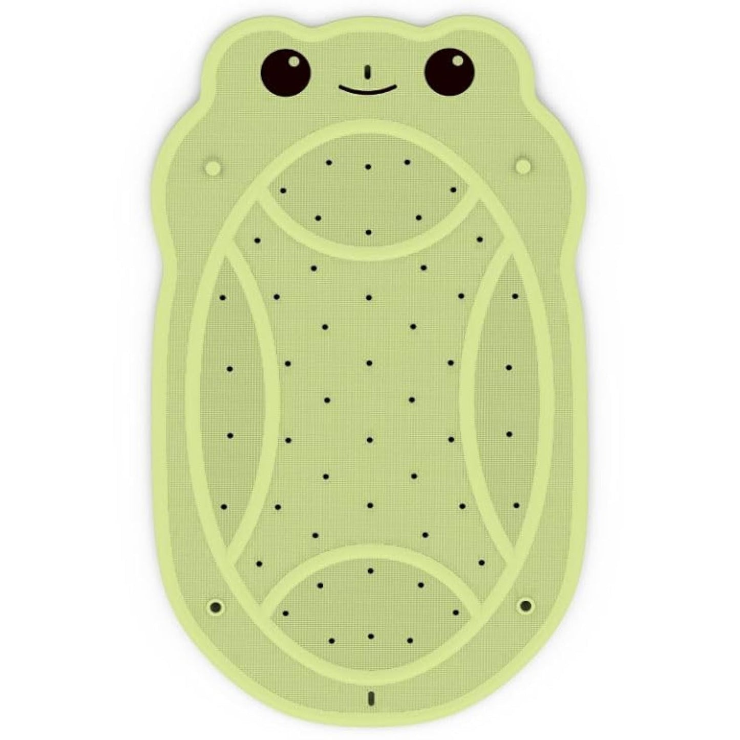 Bath Mat for Tub Non Slip Baby, Kids Bathtub Mat, 30"x18" Bath Mat for Baby, Natural Rubber no Odors, Textured Surface and Strong Suction Cups for Double Anti-Slip, Easy to Clean, Green