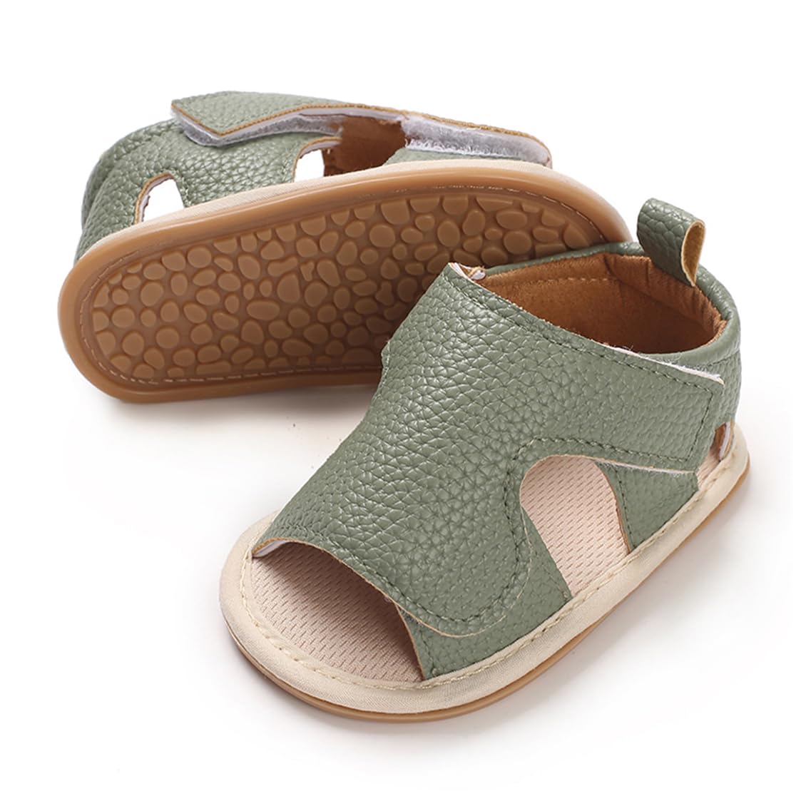 E-FAK Baby Boys Girls Summer Sandals Outdoor Beach Anti-Slip Rubber Soft Sole Newborn Toddler First Walker Shoes