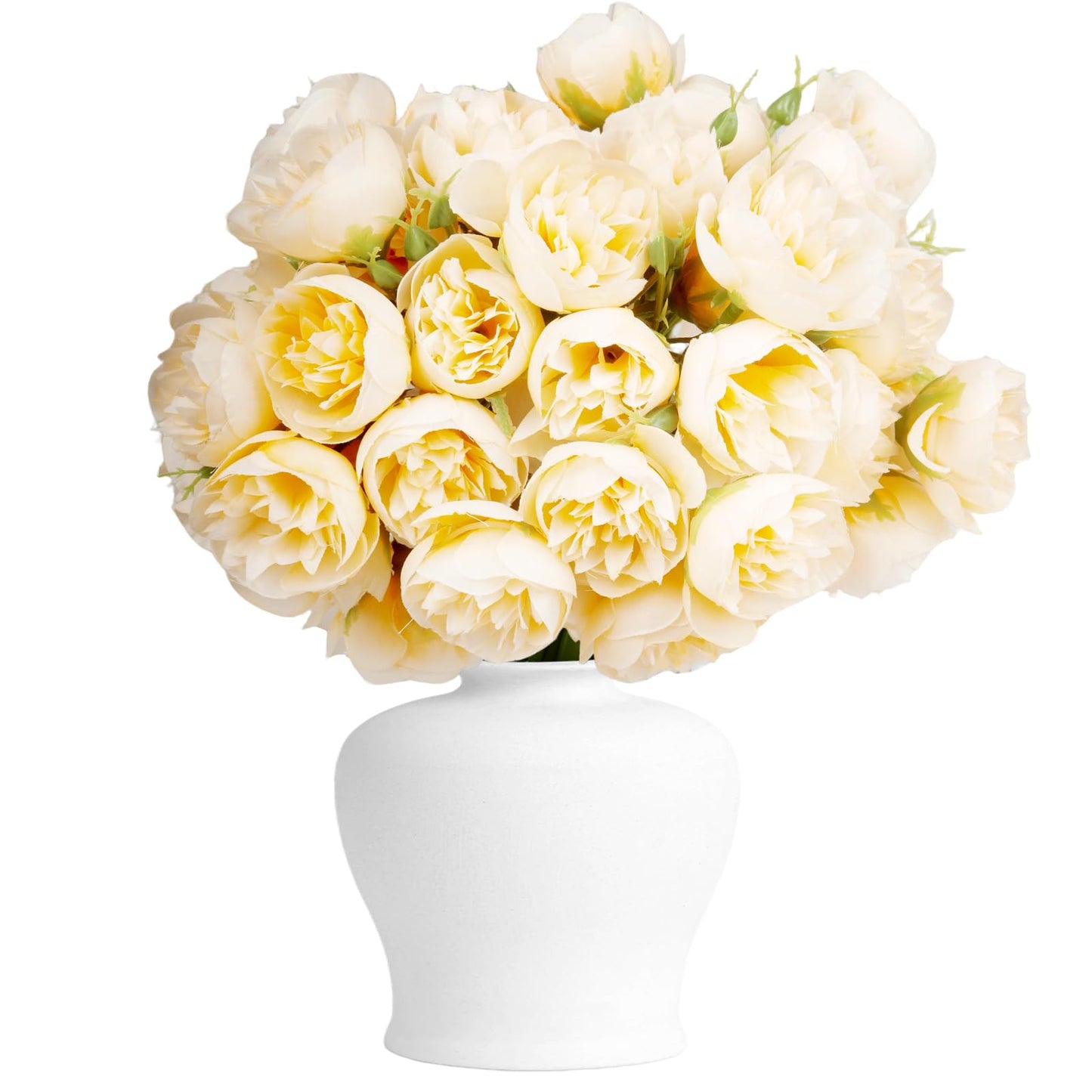 9 Bunches 27 Pcs Yellow Ranunculus Artificial Flowers, Faux Silk Mini Wedding Filler Flowers, DIY Flower Bouquet for Centerpieces, Bridal Shower Decorations, Arrangements & Home Decor(Yellow)