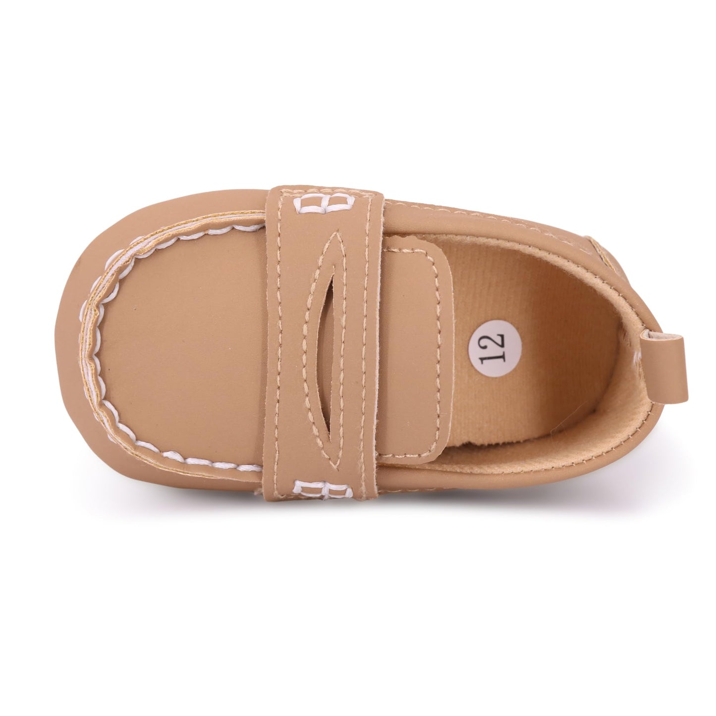 LONSOEN Baby Girls Boys Loafers Prewalker Dress Crib Shoes