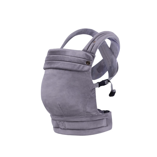 Baby Carrier Newborn to Toddler - Ergonomic,Velvet Fabric Breathable Mesh Cozy and Lightweight Infant Carrier for 7-35lbs,Enhanced Lumbar Support Hands-Free Parenting,All Seasons,Blue