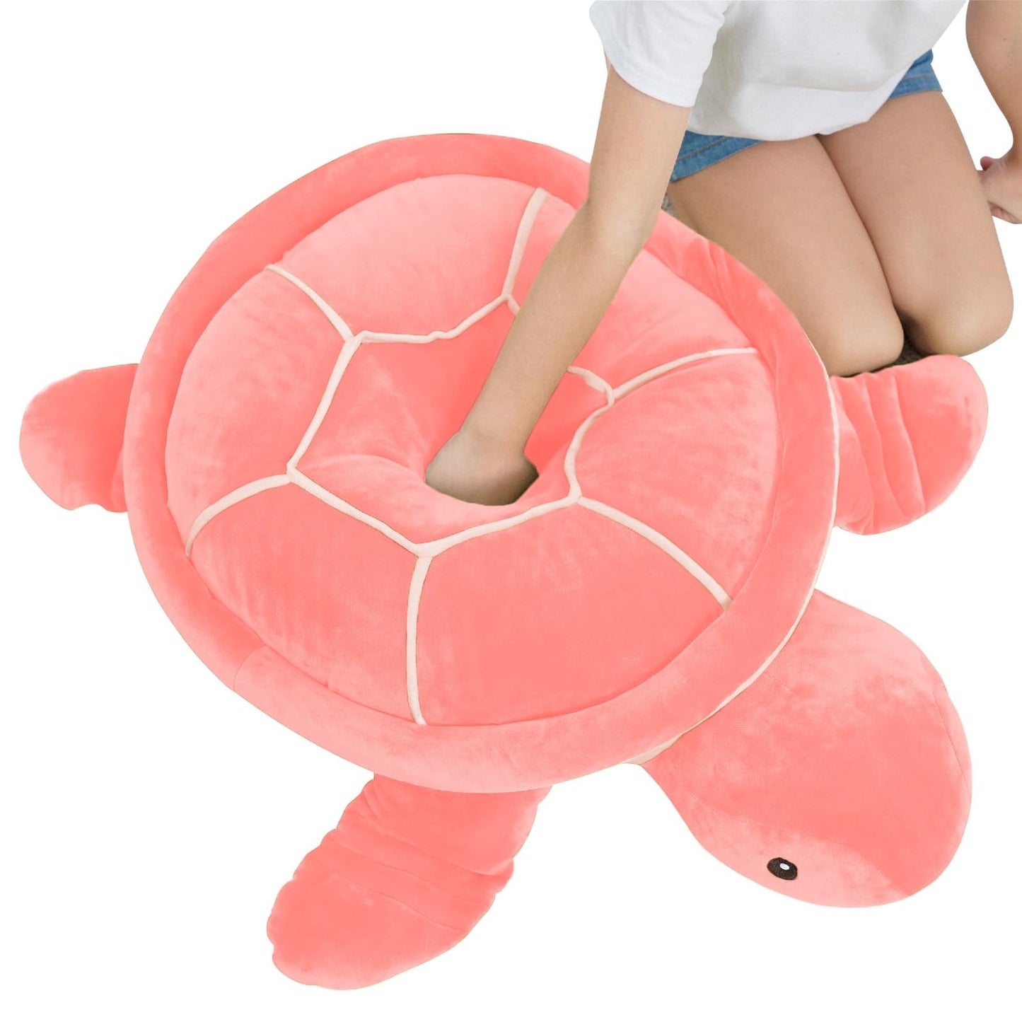 28 inch Big Green Sea Turtle Stuffed Animals Giant Soft Plush Toys, Large Ocean Turtle Plushies Body Pillow, Gifts for Kid Boys, Girls, Girlfriend, Birthday, Easter