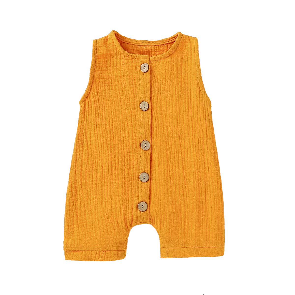 Infant Newborn Baby Boys Girls Cotton Linen Romper Summer Jumpsuit Sleeveless Overalls Clothing Set