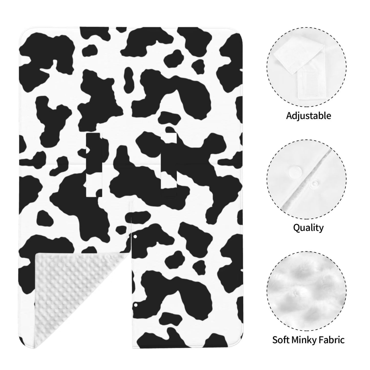 9CH Car Seat Covers for Babies, Peekaboo Opening Minky Car Seat Cover for Baby Mom Nursing Breastfeeding Covers, Winter Minky Baby Carrier Cover for Girls Boys (Black Star)