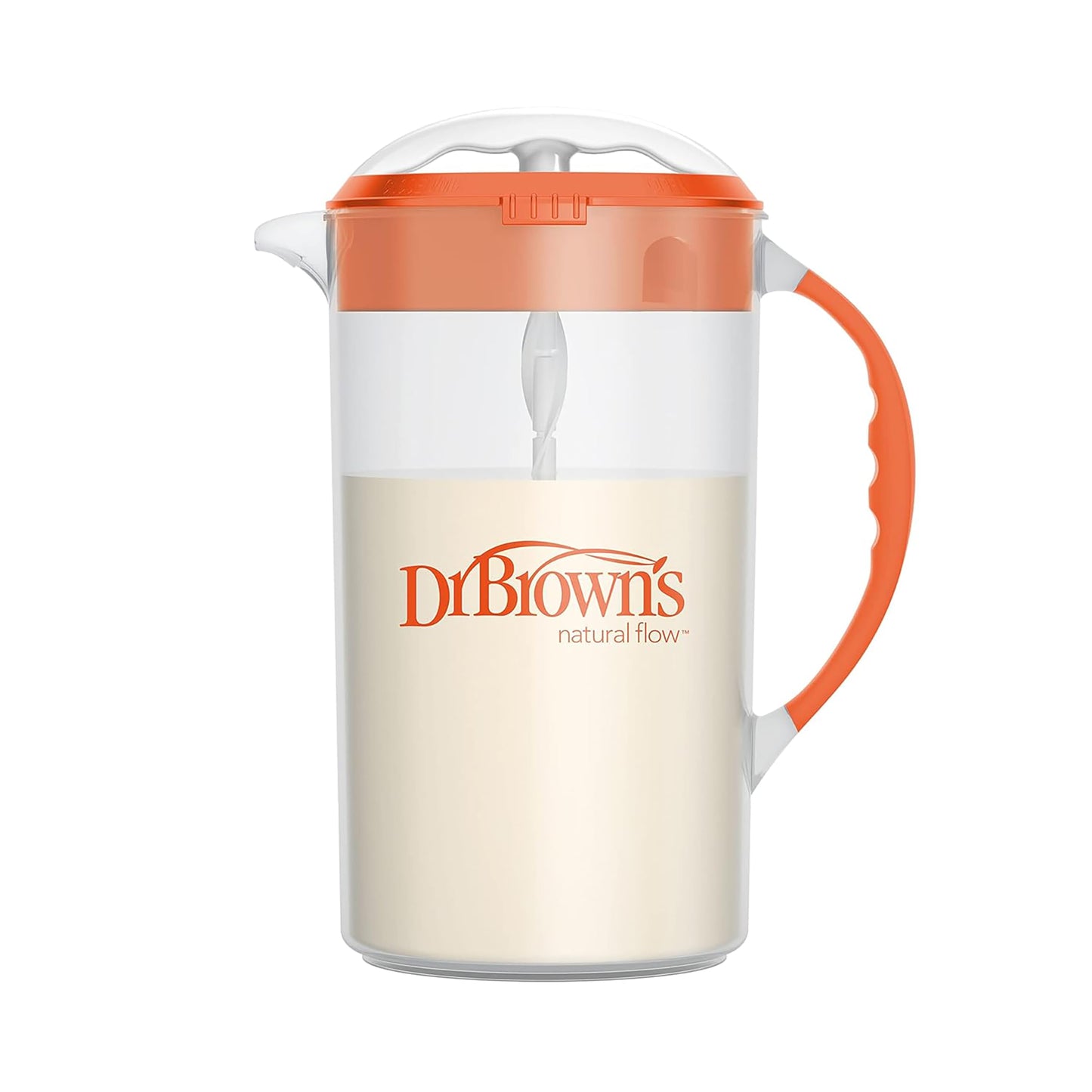Dr. Brown's Baby Formula Mixing Pitcher with Adjustable Stopper, Locking Lid, & No Drip Spout, 32oz, BPA Free, Teal