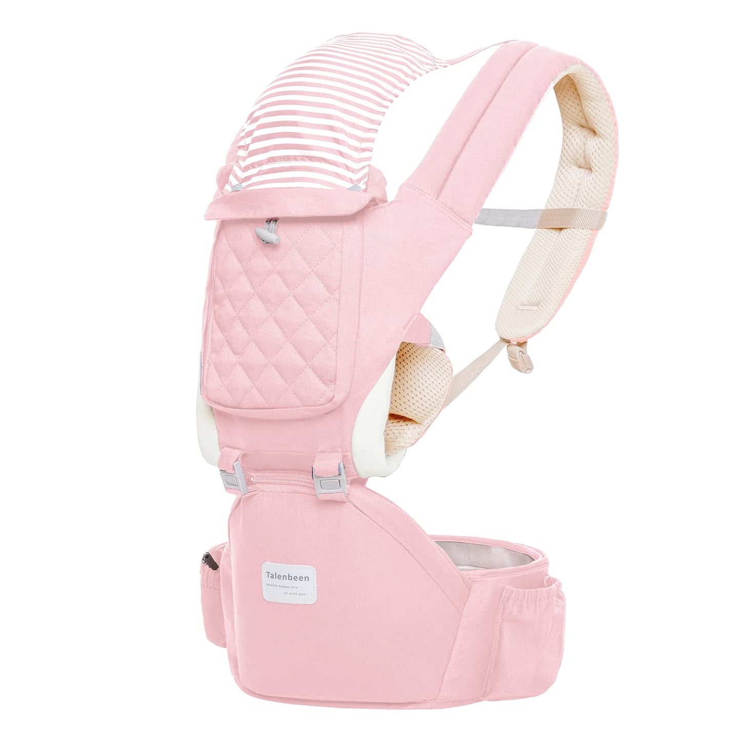6-in-1 Baby Carrier - Newborn to Toddler, Hip Seat Lumbar Support, 7-41 lbs, All Seasons & Positions, Adjustable Size for Shopping, Hiking, Travelling