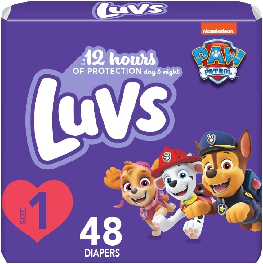 Luvs Size 3 Baby Diapers, Platinum Protection Bluey Diapers for Day & Night, Size 3, 104 Count (Packaging May Vary)