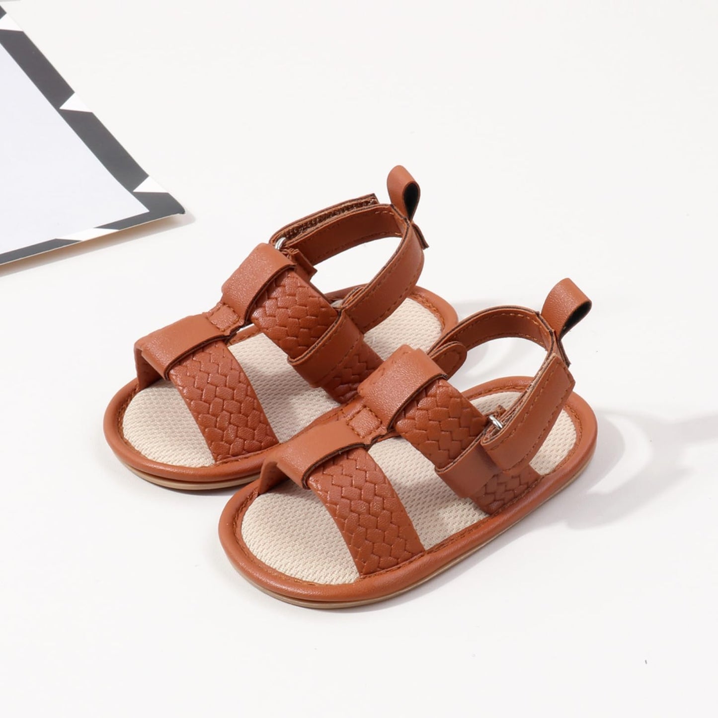 Infant Boys Girls Sandals, Summer Baby Rubber Soles Non-Slip PU Leather Sandals, Newborn Toddler Prewalker First Walking Beach Outdoor Shoes,Infant Toddler Unisex Summer Shoes for babies