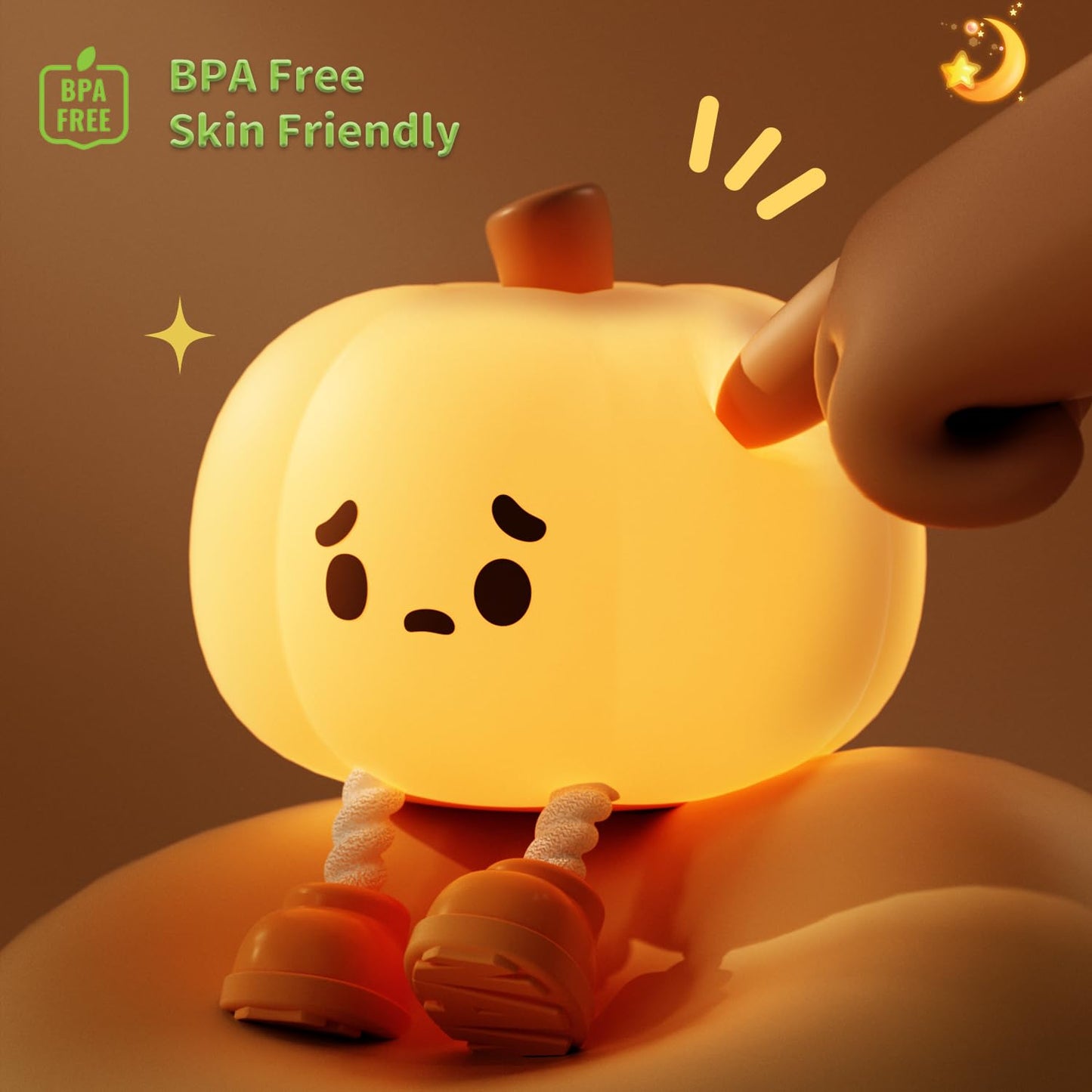 Led Cute Dog Night Light, Dimmable Nursery Puppy Kawaii Lamps, Super Squishy Silicone USB Rechargeable Touch Control Night Lamp for Kids Adults, Used for Camping Party Room Decor (Dog)