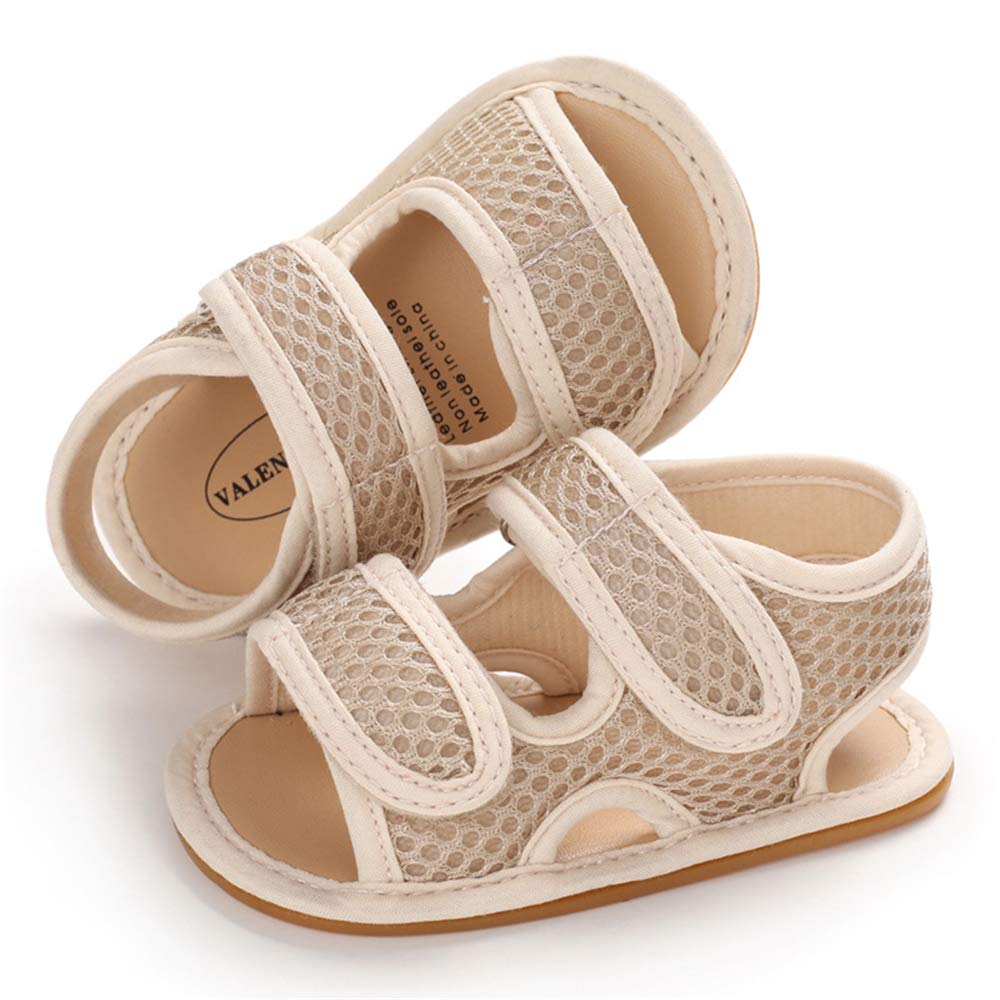 Timatego Baby Boys Girls Sandals Non Slip Soft Sole Outdoor Athletic Shoes Infant Toddler First Walker Crib Summer Shoes 3-18 Months