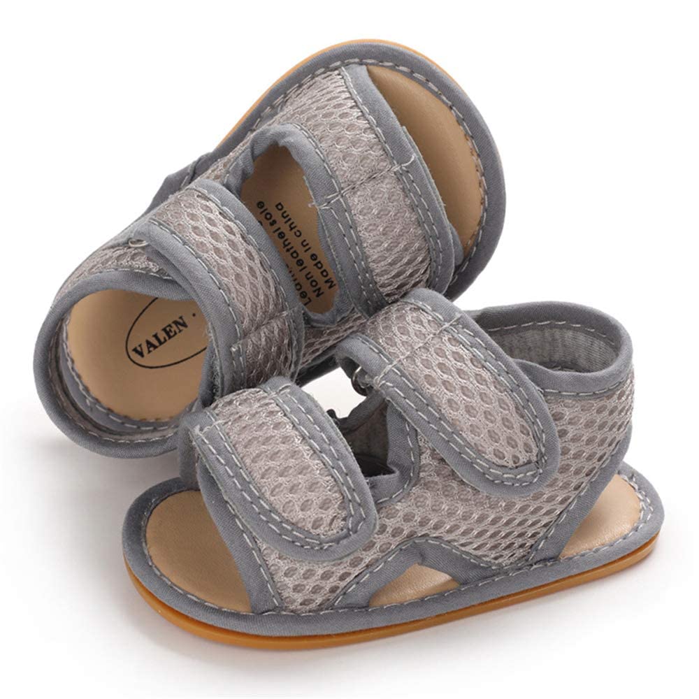 Timatego Baby Boys Girls Sandals Non Slip Soft Sole Outdoor Athletic Shoes Infant Toddler First Walker Crib Summer Shoes 3-18 Months