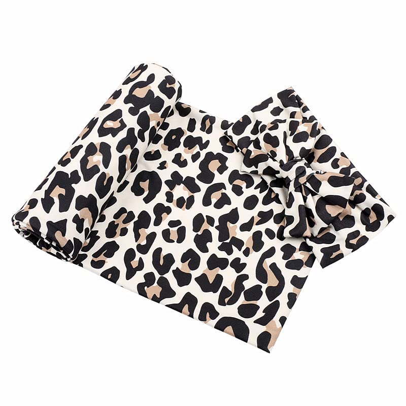 Galabloomer Newborn Receiving Blanket Headband Set Baby Flower Swaddle (vintage flower)