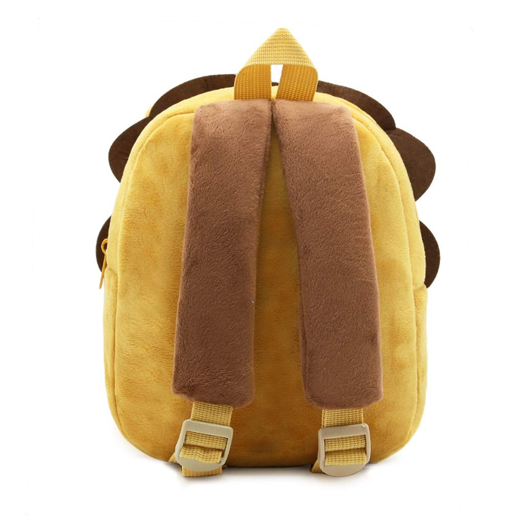 Ladyzone Toddler Backpack Zoo Animals Backpacks Cute Plush Bag Cartoon 10" Preschool Book Bag For 2+ Years Girls Boys