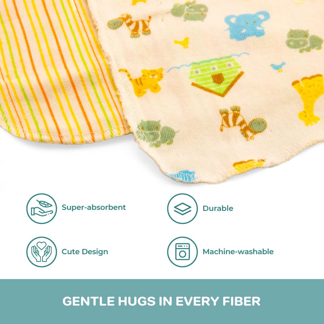 Spasilk Baby Bath Hooded Terry Towel with 3 Washcloths, Baby Bath Essentials, One Size, Blue Whale