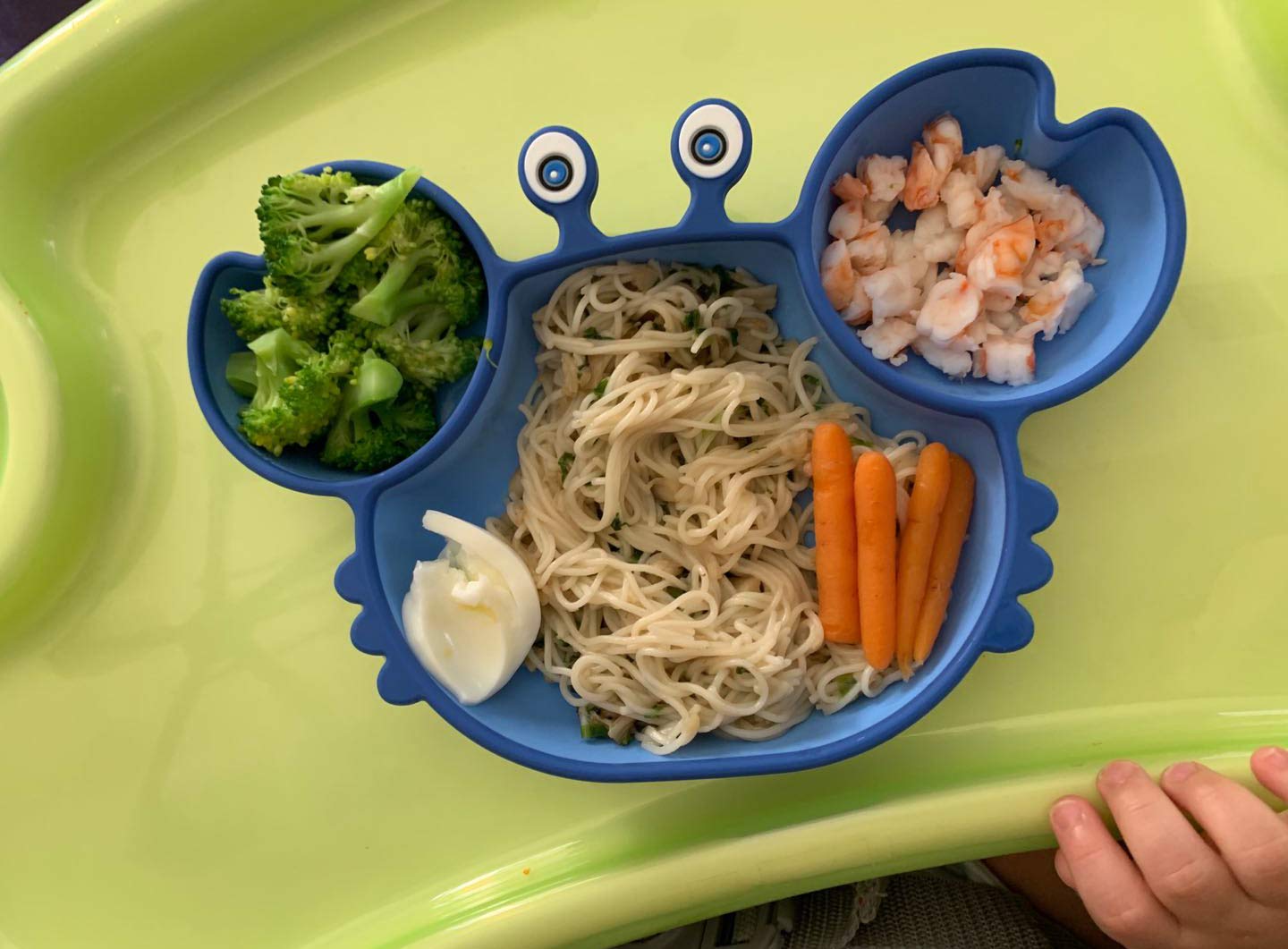 Silicone Suction Plate for Toddlers - Self Feeding Training Divided Plate Dish and Bowl for Baby and Toddler, Fits for Most Highchairs Trays, BPA Free Microwave Dishwasher Safe