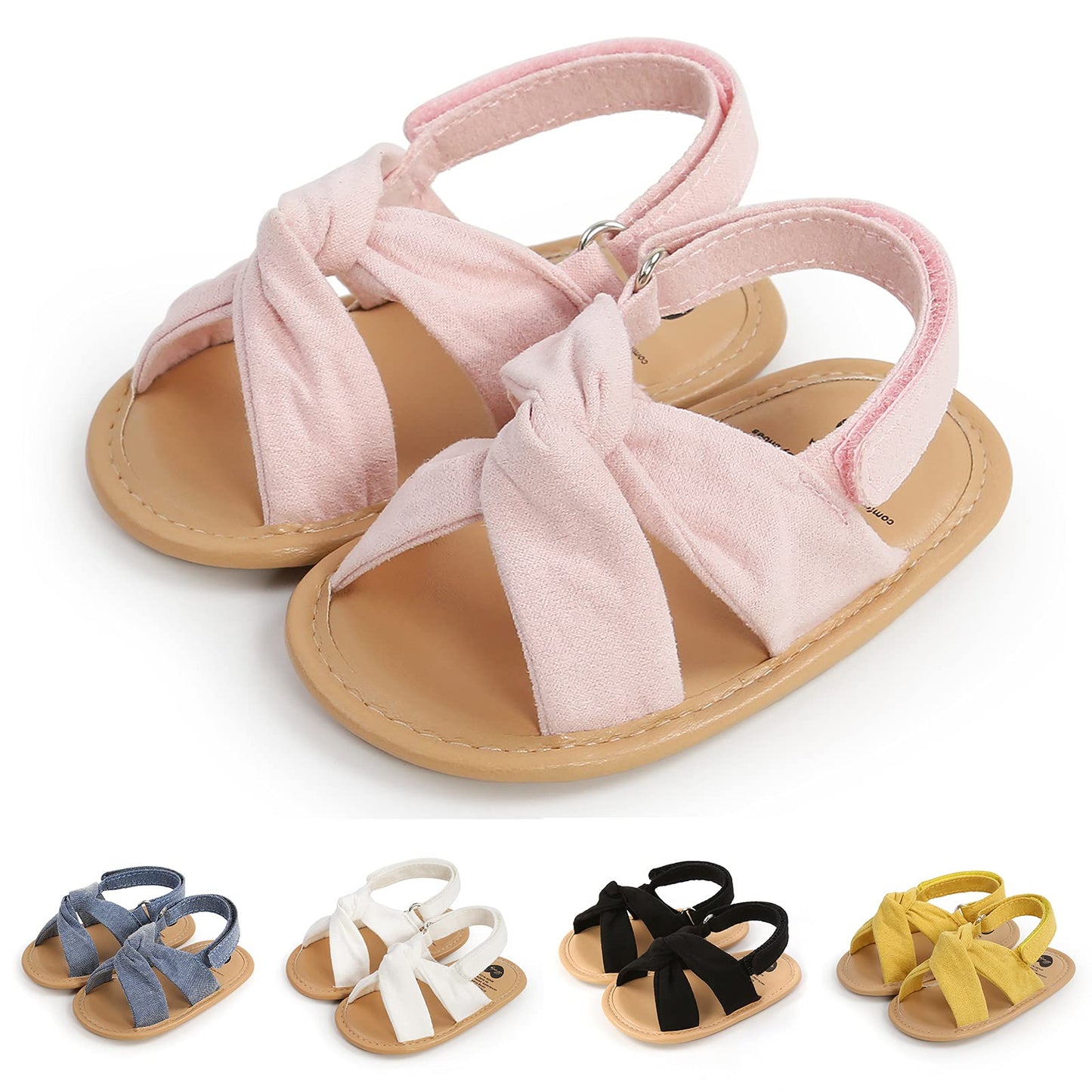 Infant Baby Girls Boys Summer Sandals Premium Unisex Non Slip Rubber Soft Sole Breathable Toddler First Walker Outdoor Beach Shoes