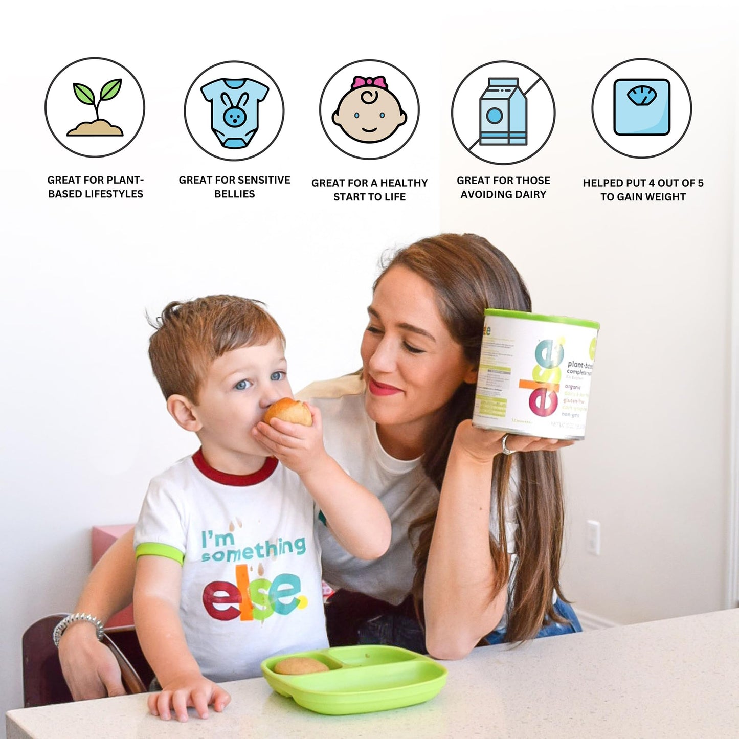 Else Nutrition Toddler Formula 12-36 mo., Plant Based Toddler Nutritional Drink - Soy & Dairy Free, Lactose Free - Complete Baby Formula (12-36 mo.), Protein Powder w/ 20+ Vitamins (22oz, 6-Pack)