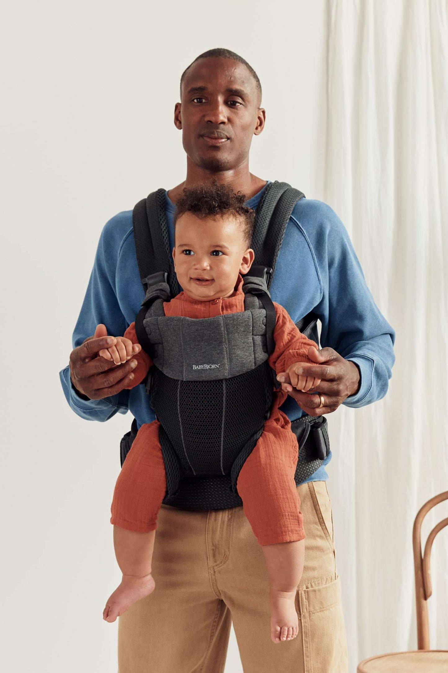 BabyBjörn Baby Carrier Harmony, Cream, 3D Mesh, 3-in-1 Ergonomic Baby Carrier; Newborn, Facing-in, Outward-Facing, and Back Carrying Positions Supported (7-40 lbs), Newborn to Toddler