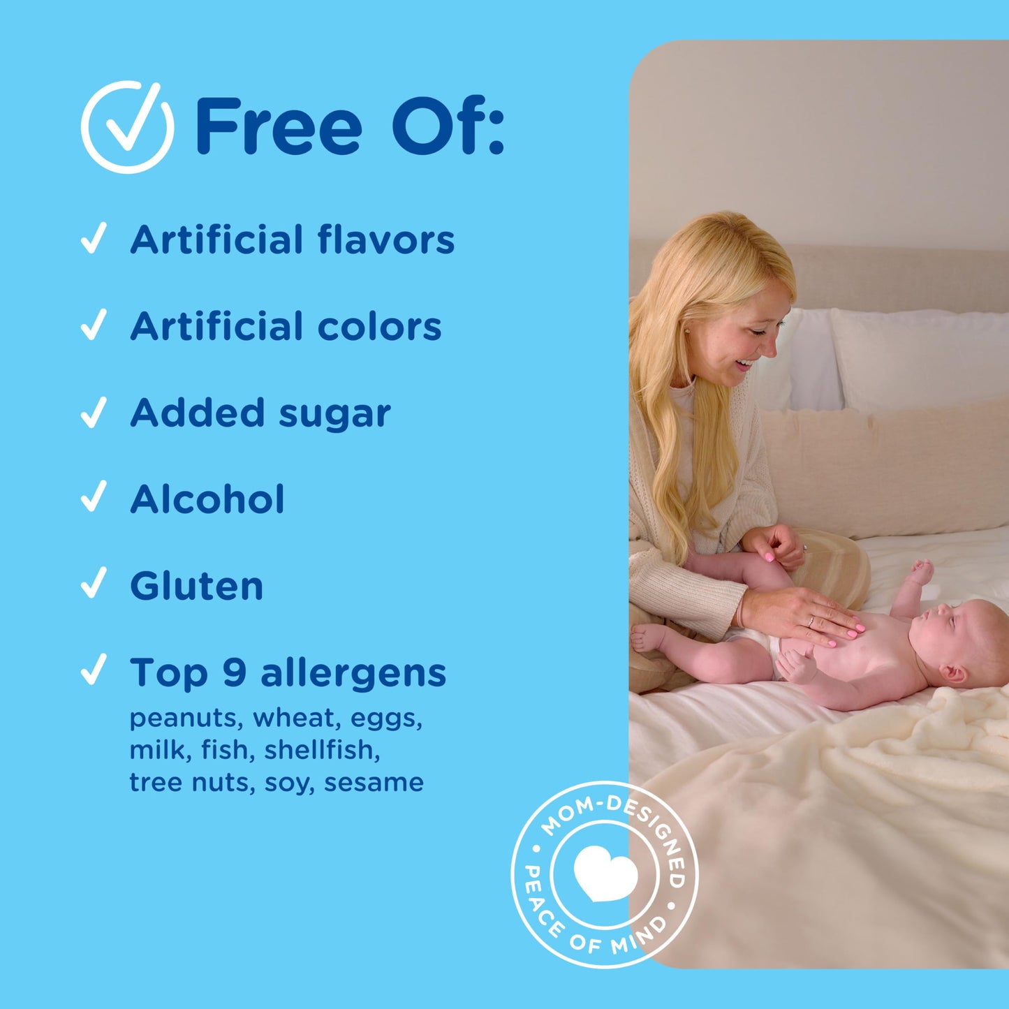 Mommy's Bliss Baby Probiotic Drops, Daily Gas, Constipation, and Colic Symptom Relief + Immune Support, Newborns & Up, 0.34 Fl Oz (30 Servings)