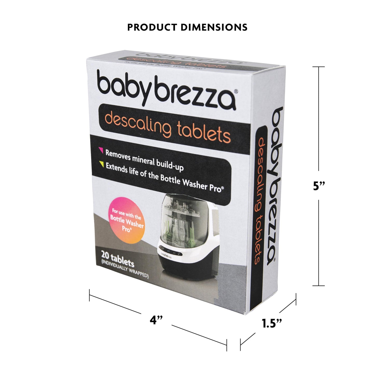Baby Brezza Descaling Tablets Bottle Washer Pro and ALL BRANDS of Bottle Washers