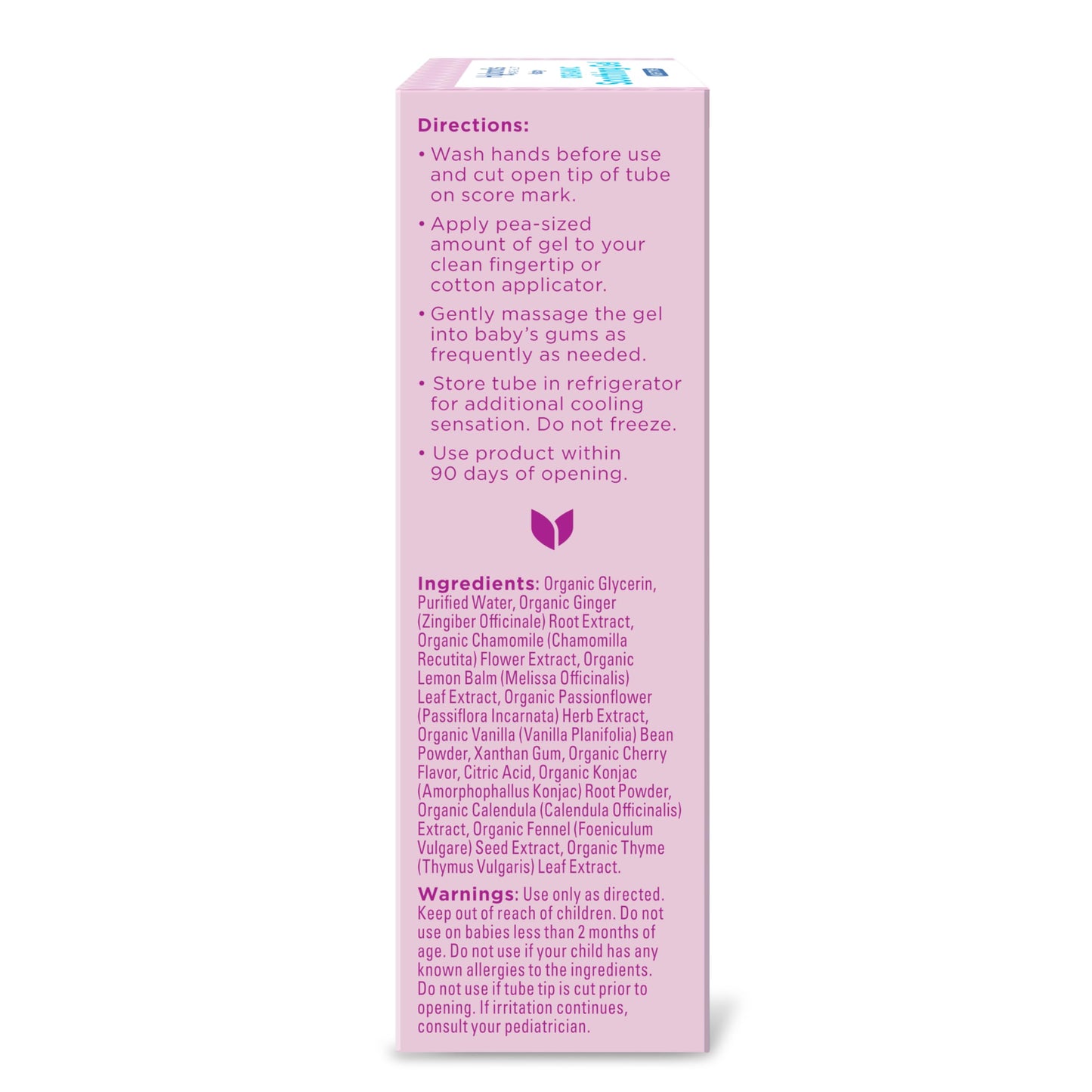 Hyland's Baby Organic Day and Night Soothing Gel Combo Pack, Cooling Gel for Oral Discomfort, Easy-to-Apply, Ages 2 Months and Up, 1.06 Ounce (2 Tubes of 0.53 oz.)