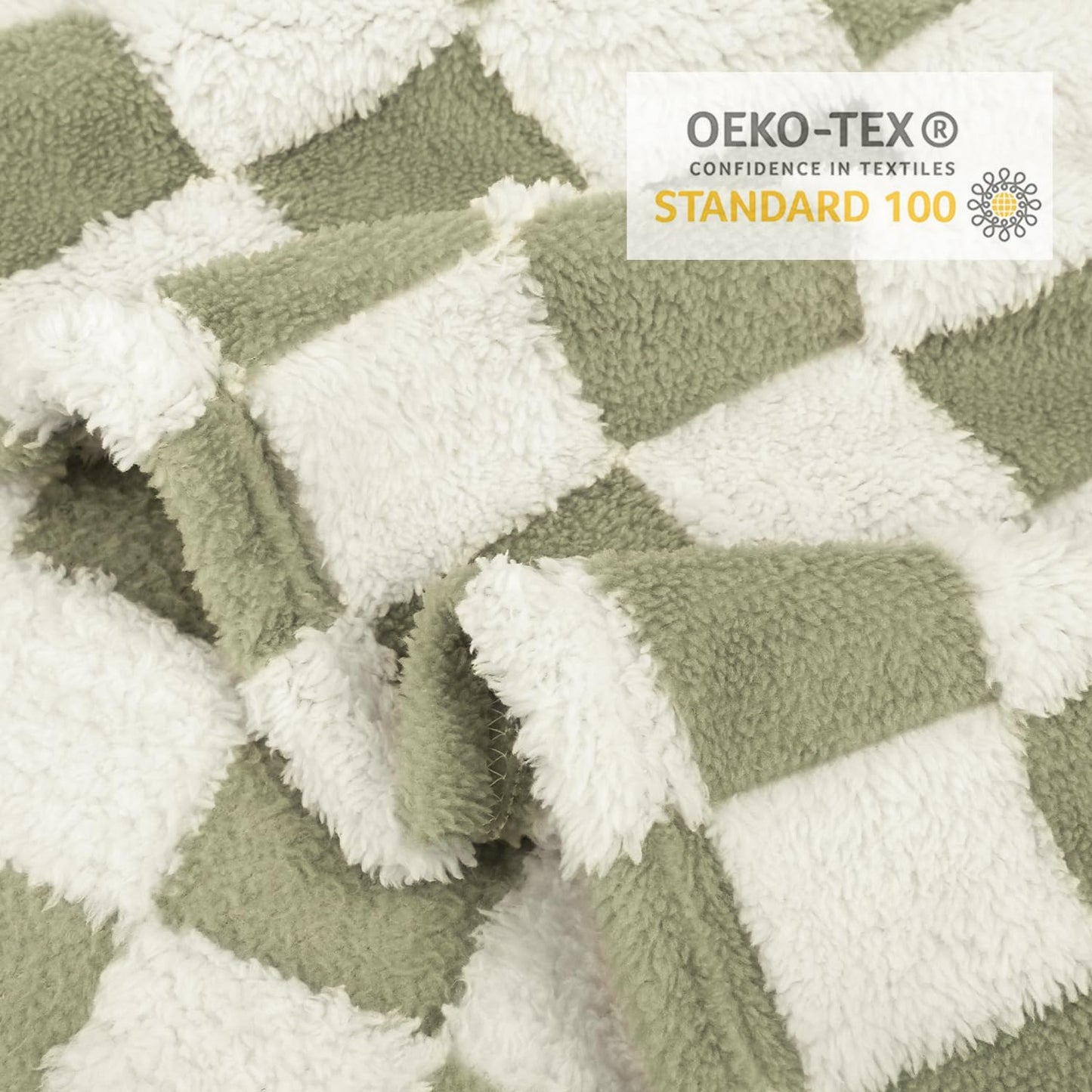 HOMRITAR Checkered Baby Blanket for Boy Girls Ultra Soft Fluffy Fuzzy Toddler Blankets with 3D Chessboard Grid Warmer Comfort Reversible Bed Blanket for Winter 350GSM Black 30 x 40 Inch