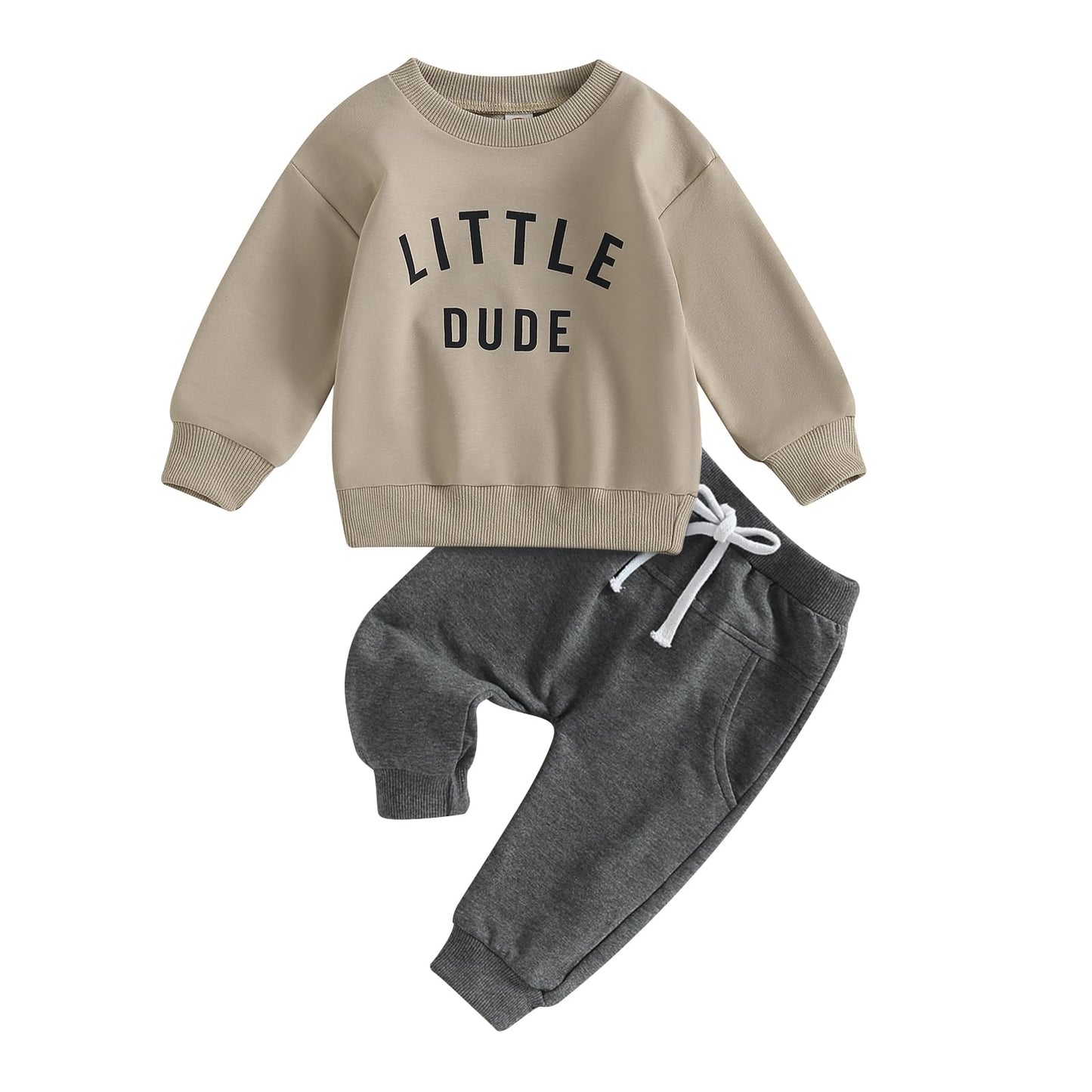 Toddler Boy Clothes Pretty Fly for A Little Guy Outfit Long Sleeve Sweatshirt Top Jogger Pants Cute 2Pcs Set 0-3T