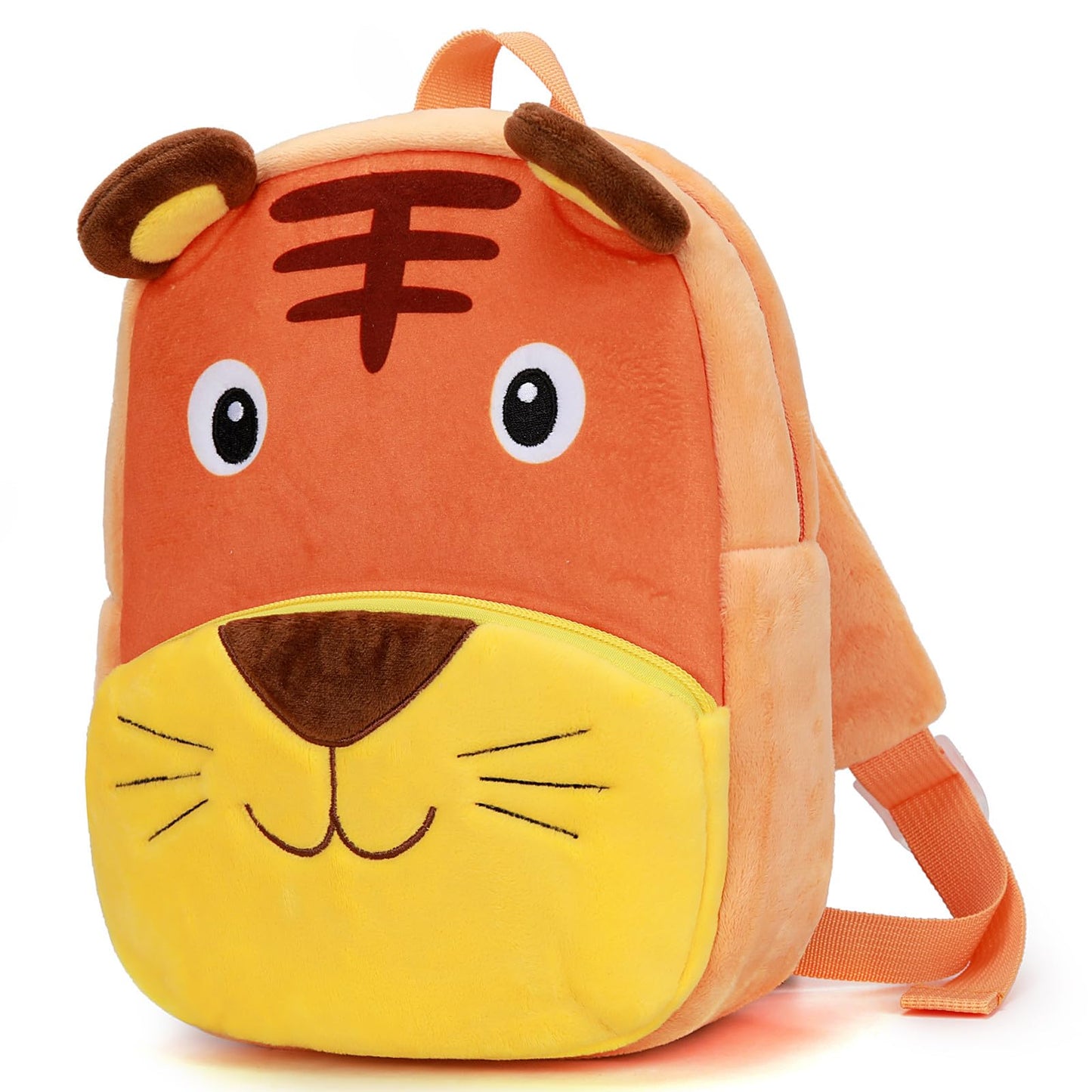 Ladyzone Toddler Backpack Zoo Animals Backpacks Cute Plush Bag Cartoon 10" Preschool Book Bag For 2+ Years Girls Boys