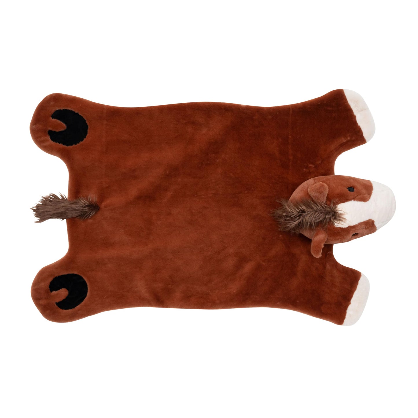 Plush PlushieRugs - Animal Rug for Kids Room, Fluffy Nursery and Fur Kids Rugs for Playroom - Big Large Stuffed Animals Irregular Shaped Rug that Works Great as Woodland Nursery Decor (Dinosaur)