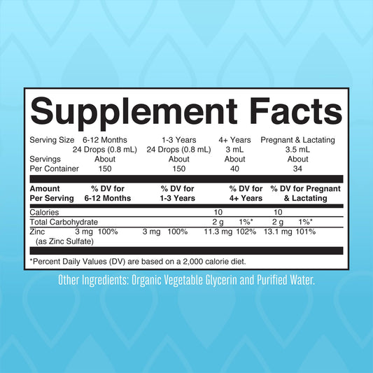 MaryRuth Organics Zinc Supplements for Immune Support | Ionic Zinc for Kids & Adults | Liquid Zinc Supplement | 40 Day Supply | Skin Care Supplement | Vegan | Gluten Free | Glycerin Based | 4 oz