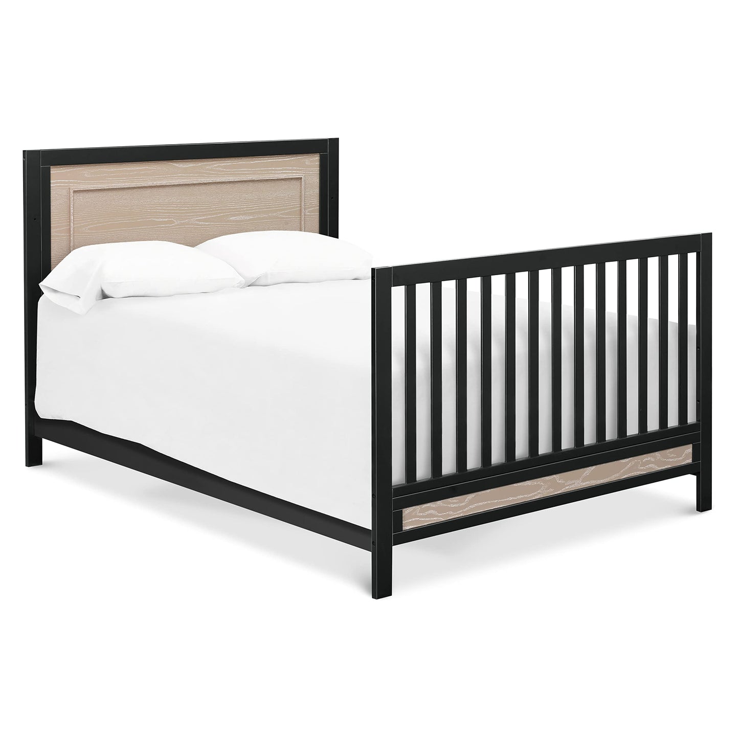 Carter's by DaVinci Radley 4-in-1 Convertible Crib in White & Coastwood, Greenguard Gold Certified