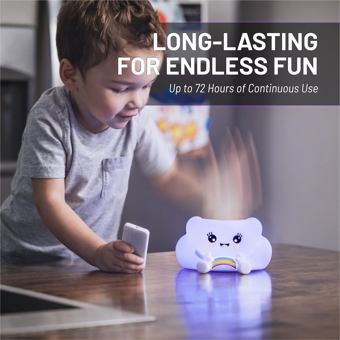 Lumipets Remote Control Silicone Night Light for Kids - Pig Design with 9 Soft Colors & Sleep Timer - Rechargeable, Battery-Operated Lamp for Bedroom | Baby Nursery, Toddler, Girls, Boys