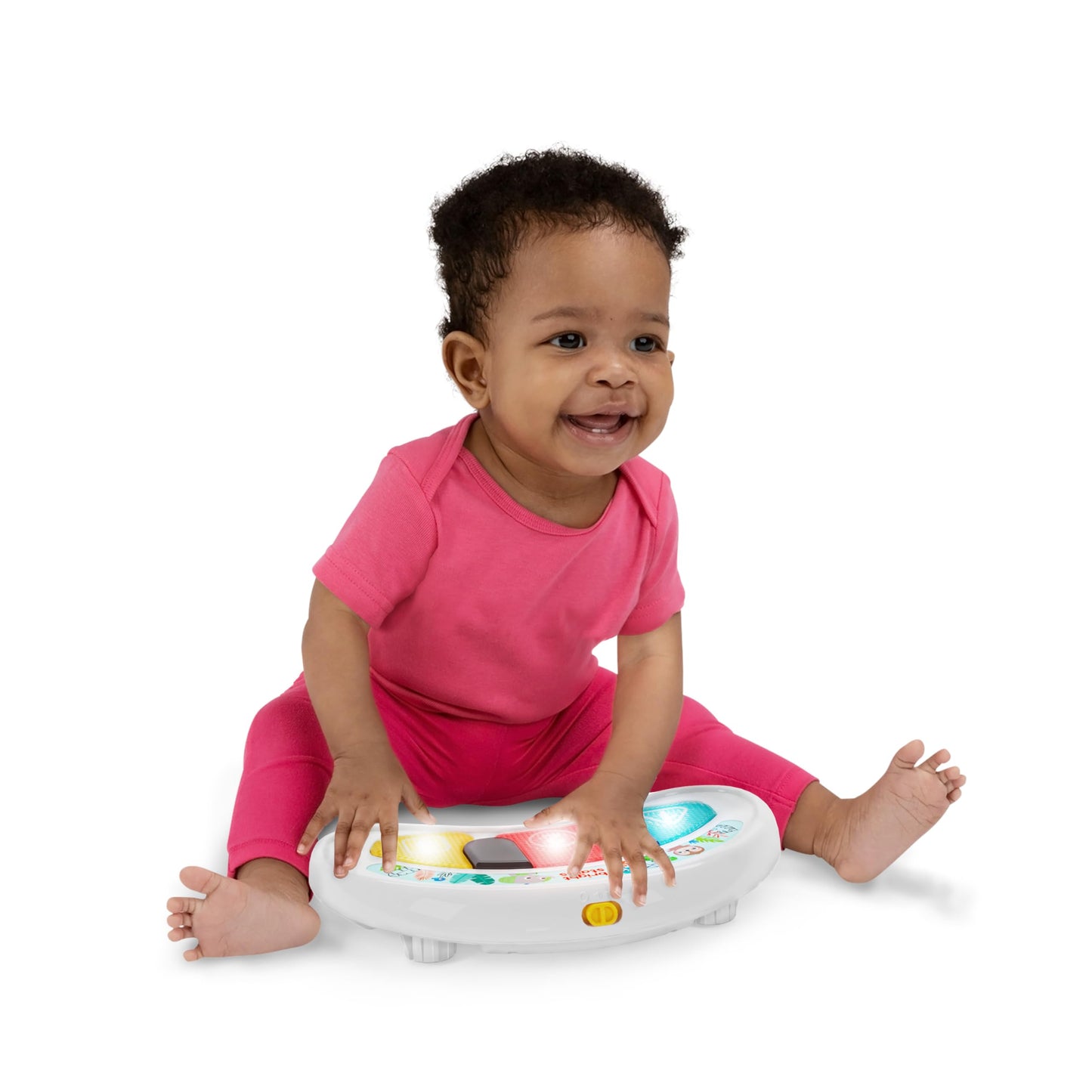 Bright Starts JuneBerry Walk-A-Bout Baby Walker and Entertainer, Removeable Floor Toy, with Easy Fold Frame for Storage, Ages 6 Months +
