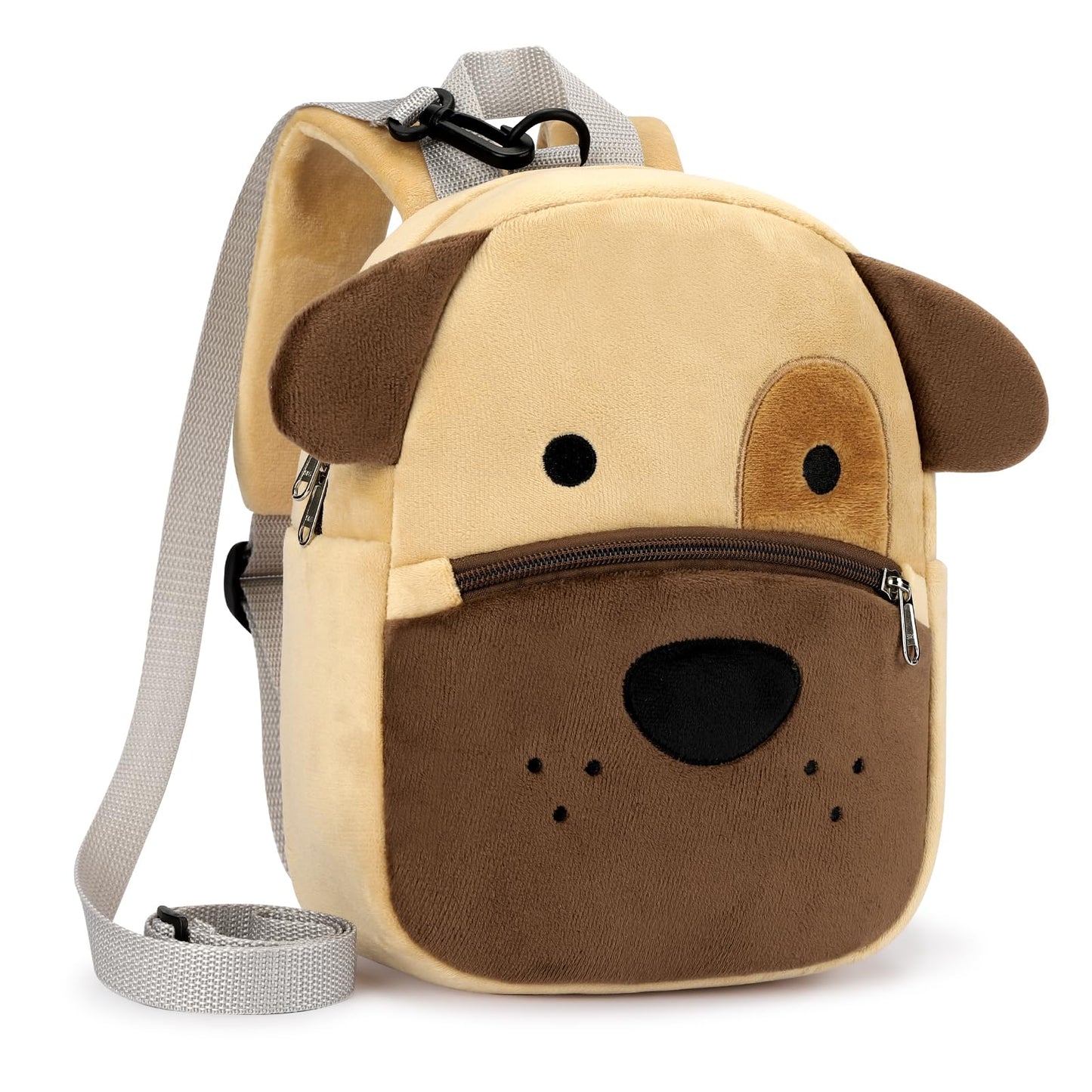 mibasies Toddler Backpacks for Girls 2-4: Plush Backpack -3D Animal Cartoon Mini Travel Bag -10 inch Toddler Backpack Leash