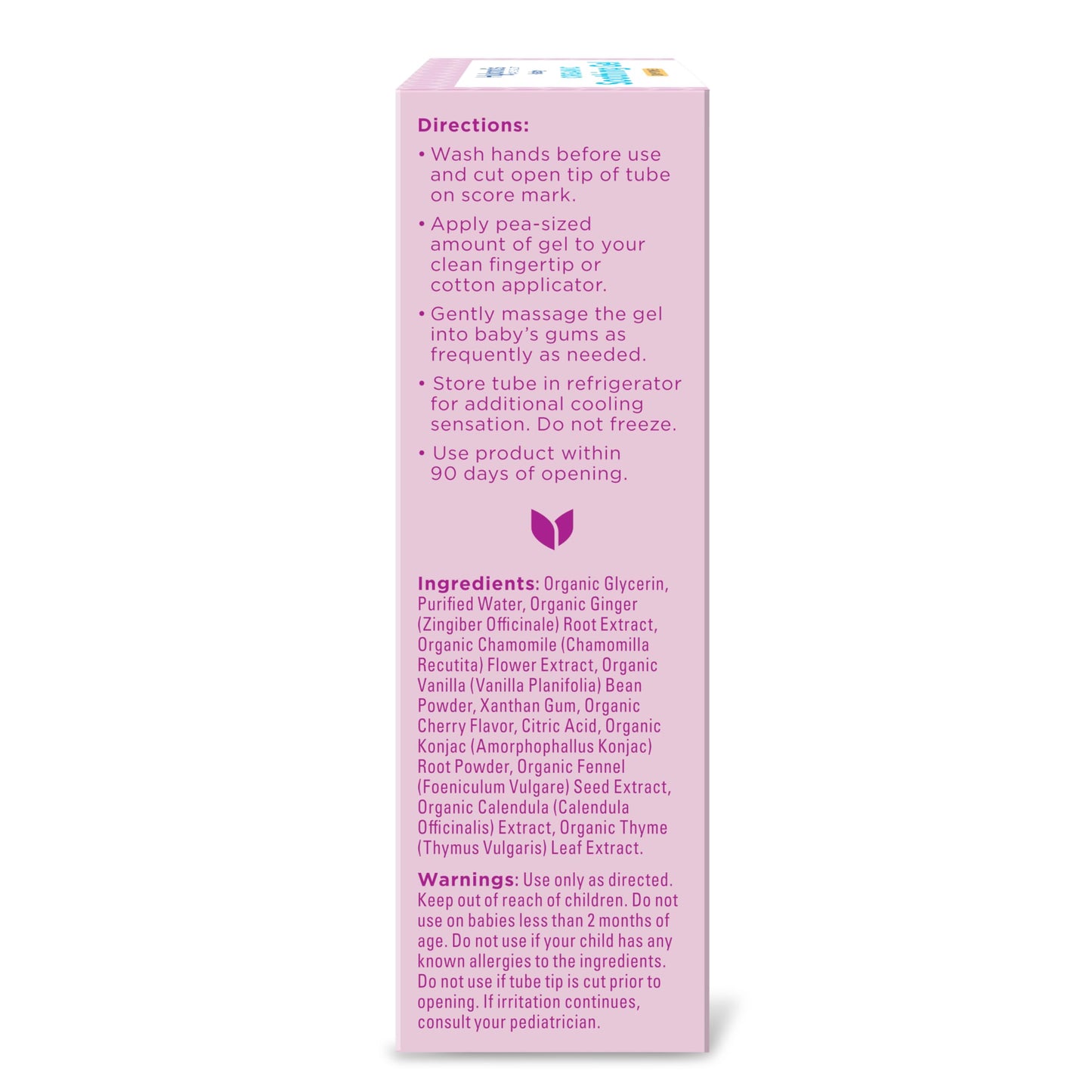 Hyland's Baby Organic Day and Night Soothing Gel Combo Pack, Cooling Gel for Oral Discomfort, Easy-to-Apply, Ages 2 Months and Up, 1.06 Ounce (2 Tubes of 0.53 oz.)