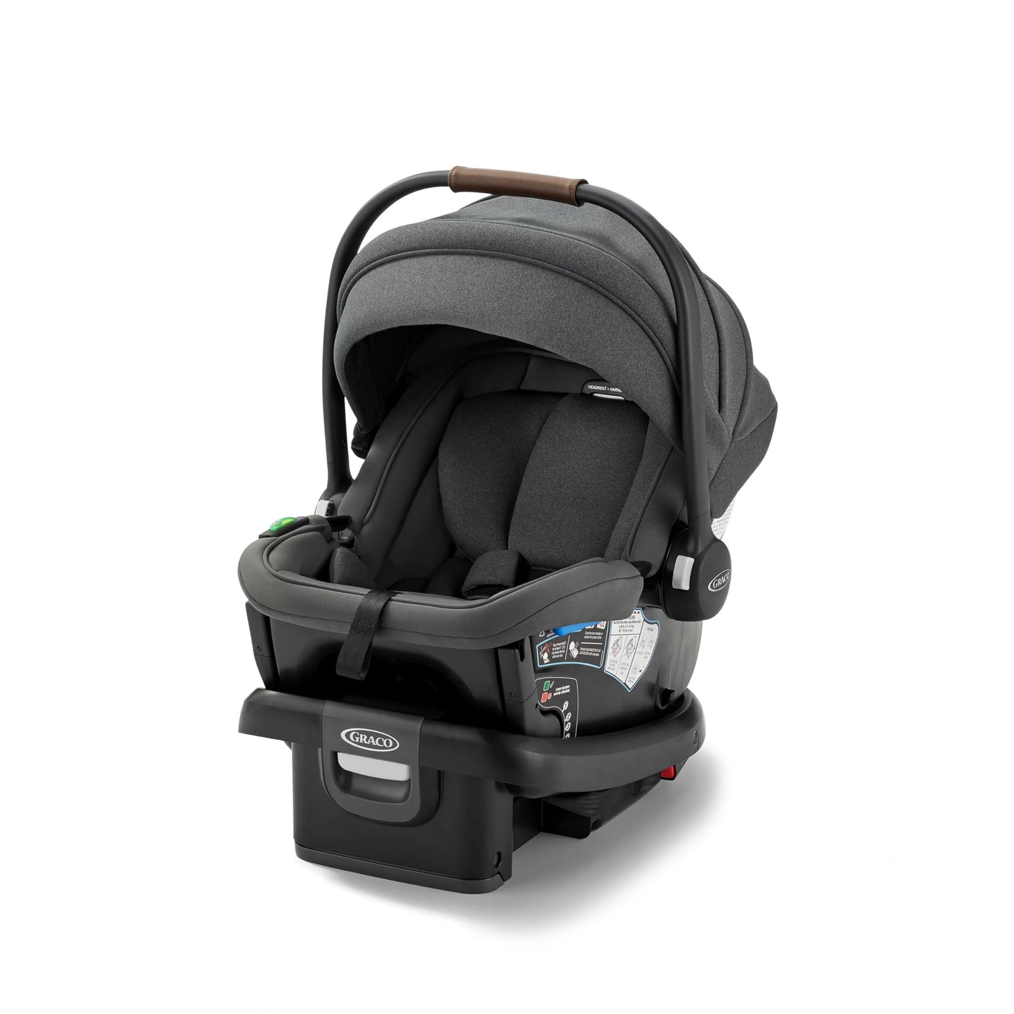 Graco Gomax Infant Car Seat, Orchid Haze, Lightweight, Reclining Rear Facing Car Seat Installs Without a Base