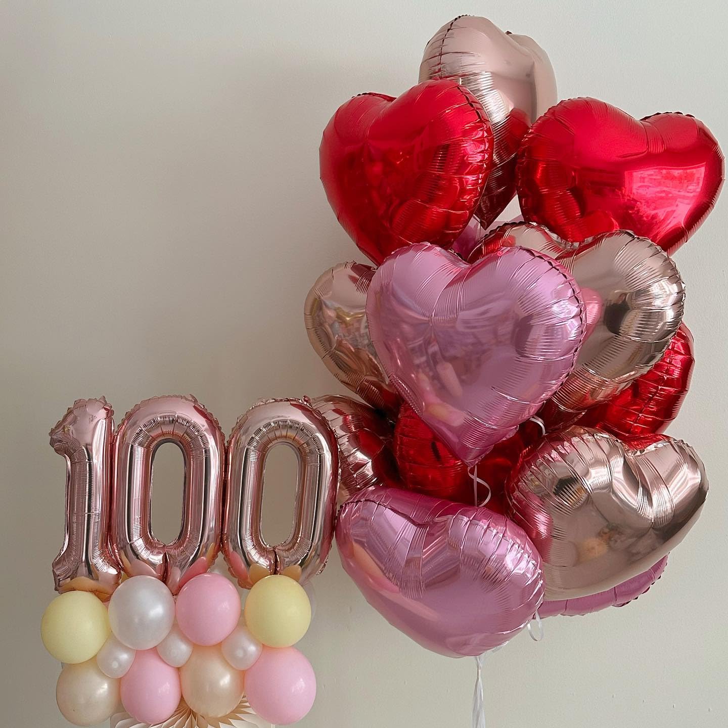 Sage Green Gold Heart Balloons,12Pcs Light Gold Heart Shaped Foil Balloons,18Inch Cream White Helium Mylar Balloon for Baby Shower Birthday Anniversary Wedding Party Decorations