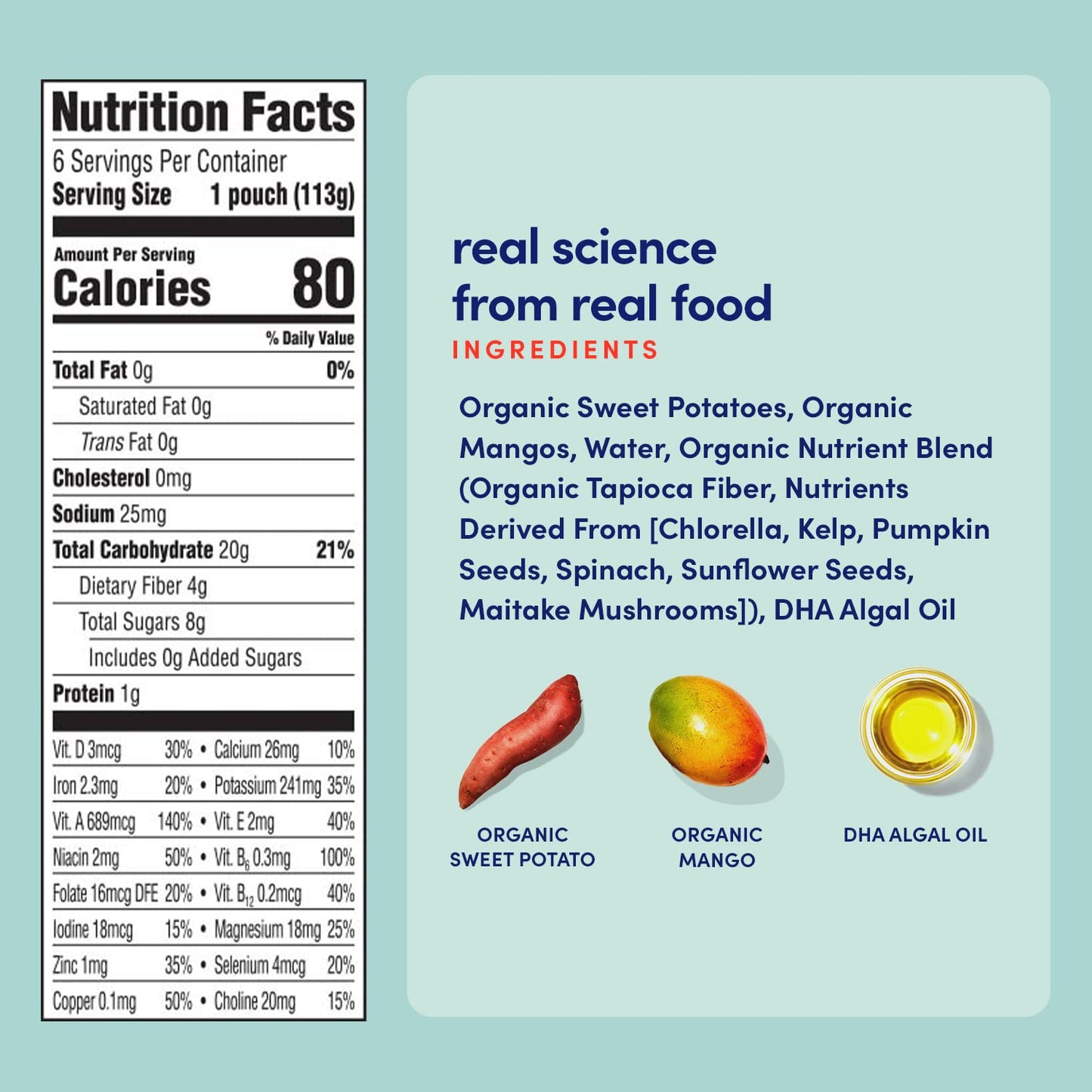 Cerebelly Organic Baby Food Pouches Variety Pack – Organic Veggie Purees for Toddlers | No Added Sugar, Fiber, Non-GMO | Blended Toddler Pouches | 4 Ounce BPA-Free Pouch | 4 Flavors | 8 Count