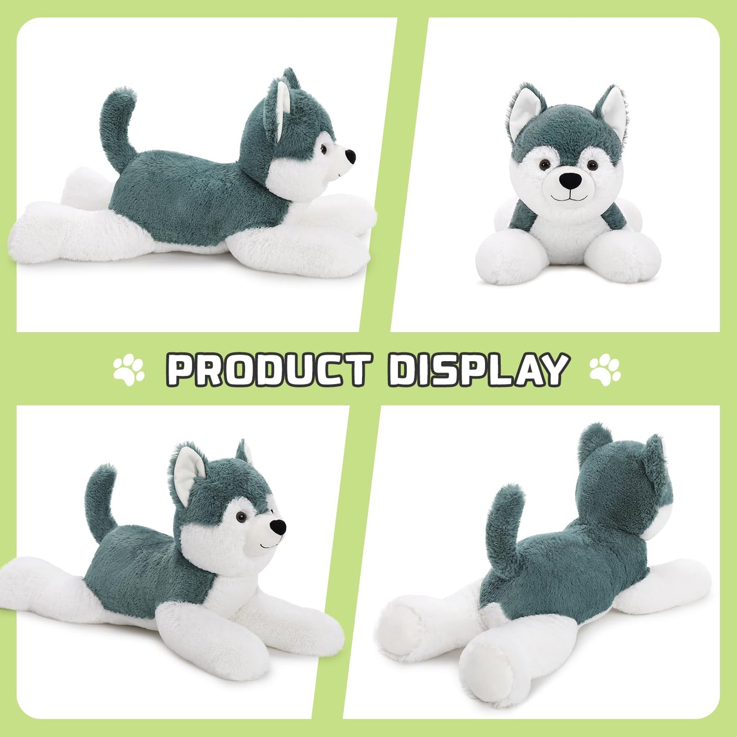 MaoGoLan 52“ Giant Stuffed Puppy Dog Animal,Ultra Soft Large Plush Soft Plush Dog Body Pillow Toy for Girls,Kids,Puppy Lover