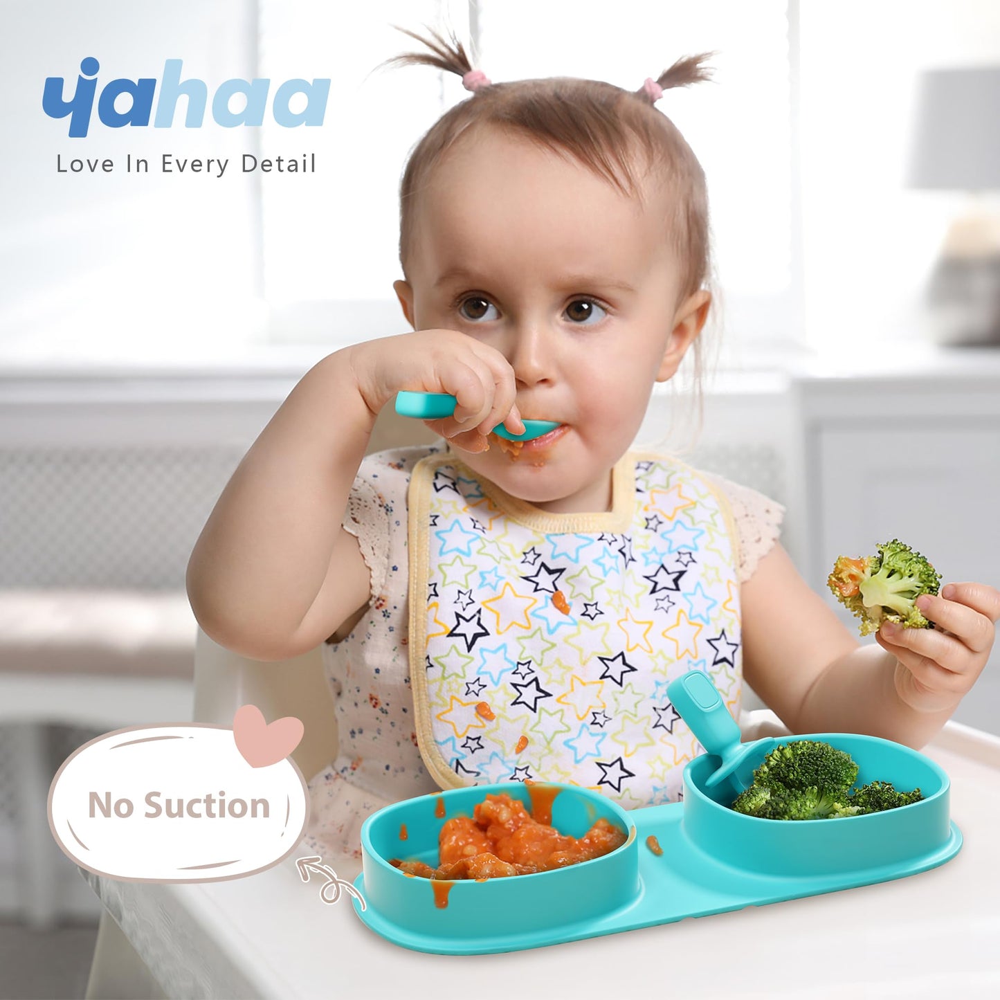 Silicone Foldable Novelty Dinner Plates,Baby Plates Travel Essential with Forks and Spoons,Microwave & Dishwasher SafeWatermelon