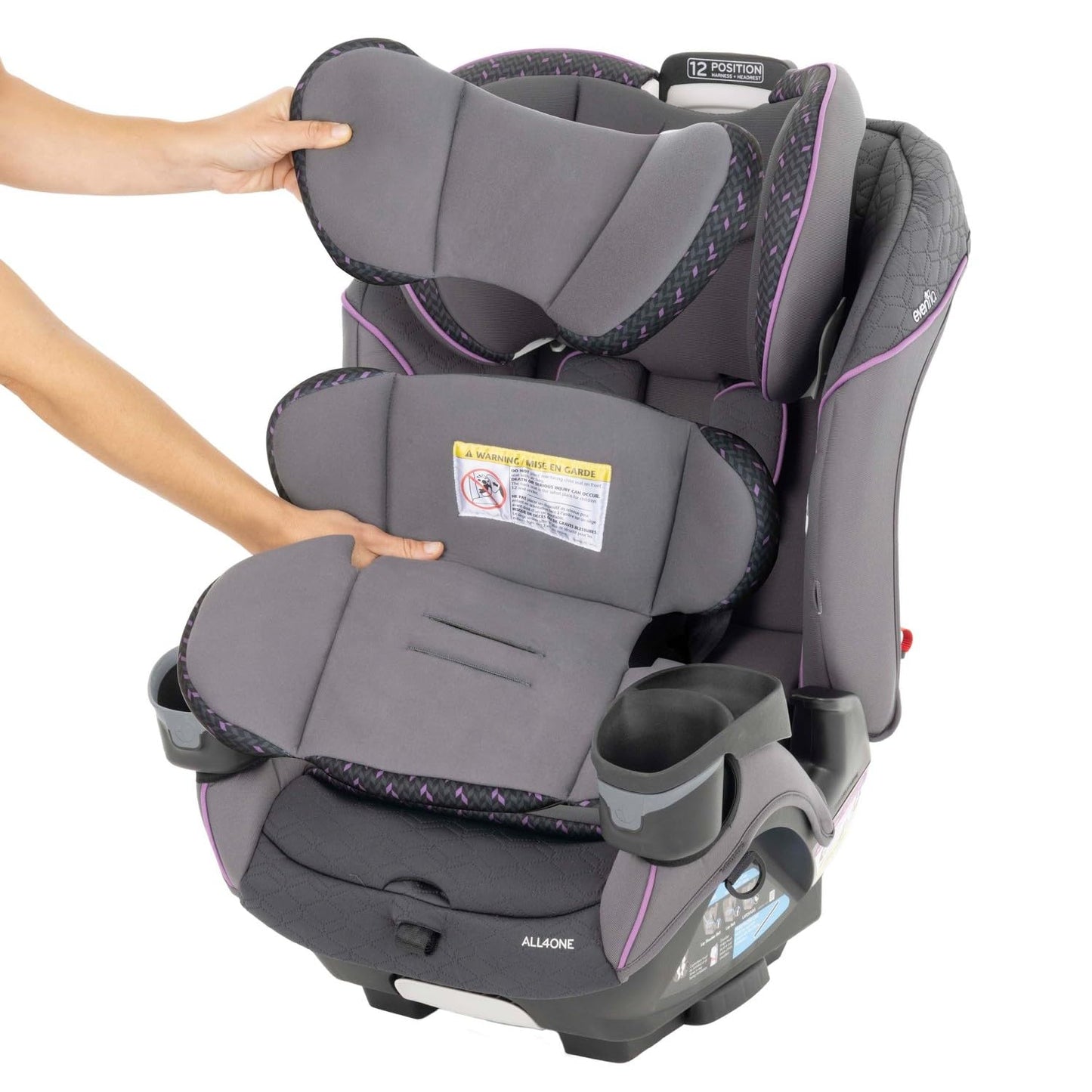 EveryFit/All4One 3-in-1 Convertible Car Seat (Augusta Pink)