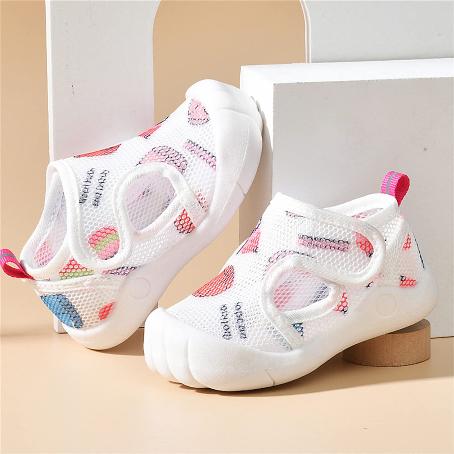 RVROVIC Boys Girls Athletic Sports Sandals Open-Toe Breathable Rubber Sole Beach Water Shoes for Toddler