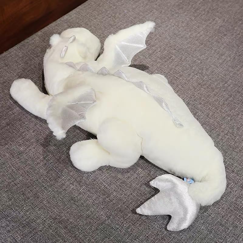 43.3Inches 7Lbs Blue Weighted Dragon Stuffed Animal, Large Blue Weighted Dragon Plush Toy for Kids and Adults(2025 Update Version)