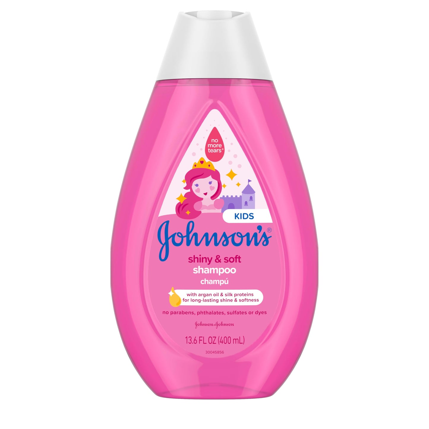 Johnson's Kids Shiny & Soft Hair Conditioning Spray with Argan Oil & Silk Proteins, Tear-Free Conditioning Spray for Shine & Softness, Gentle for Toddler Haircare, 10 fl. oz