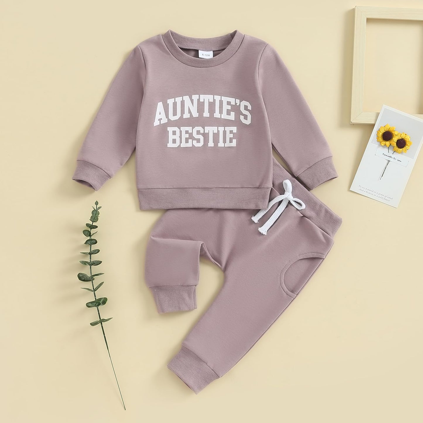 Kaipiclos Toddler Baby Girl Fall Winter Outfit Mamas Girl Long Sleeve Pullover Sweatshirts Jumper Pants Clothes Set
