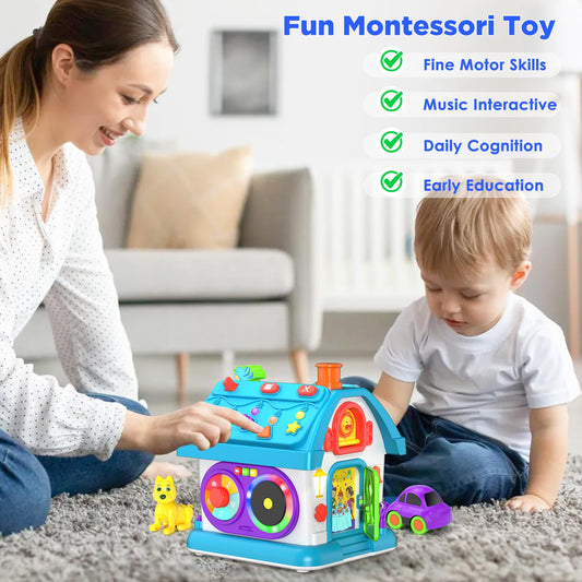 14-in-1 Montessori Toys for 1 Year Old Boy Gifts, Musical Educational Baby Toy 12-18 Month, First Birthday Gift for One Year Old Boy Girl, 1st Present for Toddler 1-2 Age