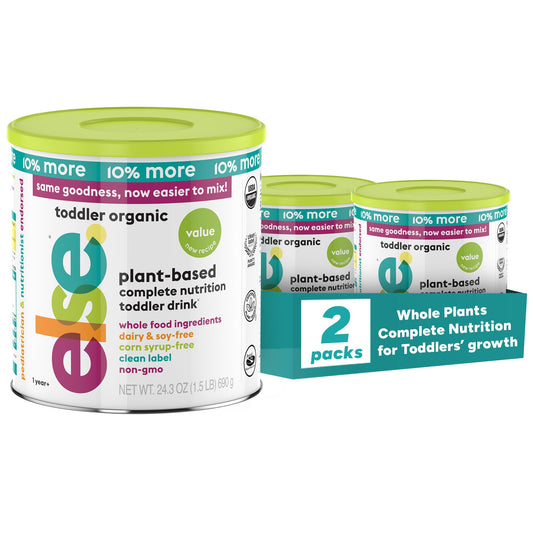 Else Nutrition Toddler Formula 12-36 mo., Plant Based Toddler Nutritional Drink - Soy & Dairy Free, Lactose Free - Complete Baby Formula (12-36 mo.), Protein Powder w/ 20+ Vitamins (22oz, 6-Pack)