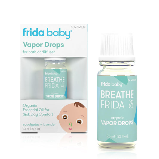 Frida Baby Natural Sleep Vapor Bath Drops, Lavender Essential Oil Bath Drops for Bedtime, Relaxing & Calming Aromatherapy Oil for Better Sleep