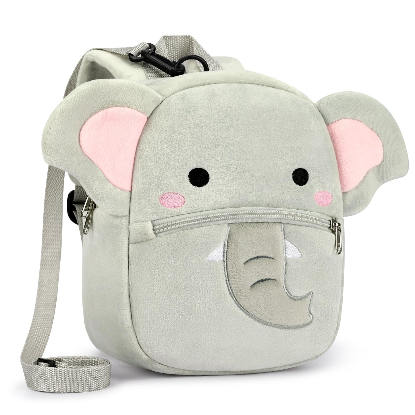 mibasies Toddler Backpacks for Girls 2-4: Plush Backpack -3D Animal Cartoon Mini Travel Bag -10 inch Toddler Backpack Leash